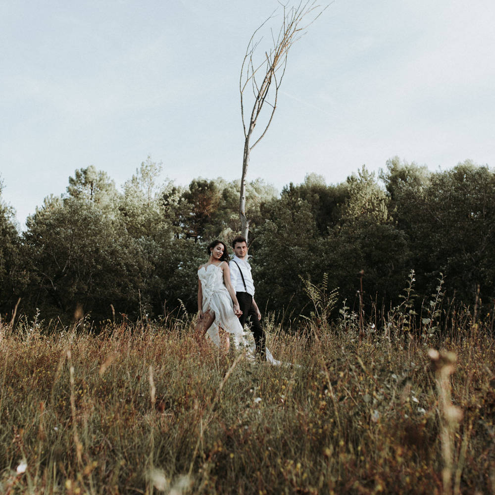 photographe mariage sauvage et libre en provence
