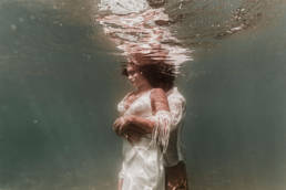 Photo couple aquatique underwater