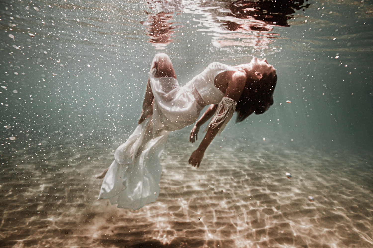 Photographe mariage aquatique underwater